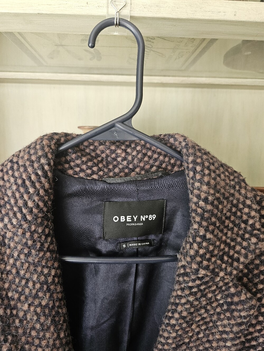 VTG Obey Wool Heritage Textured Old Money Blazer / Coat - Picture 5 of 13